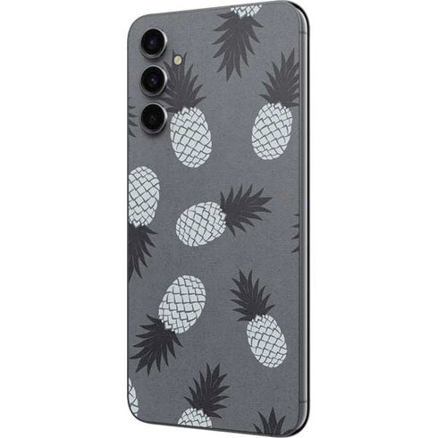 Black and White Pineapples Galaxy A14 5G Skin